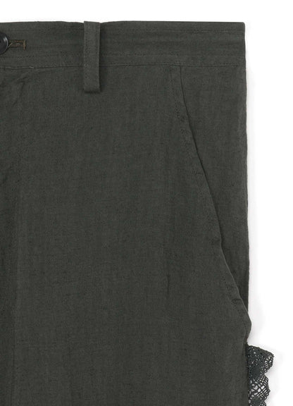 LINEN LONG STRAIGHT PANTS