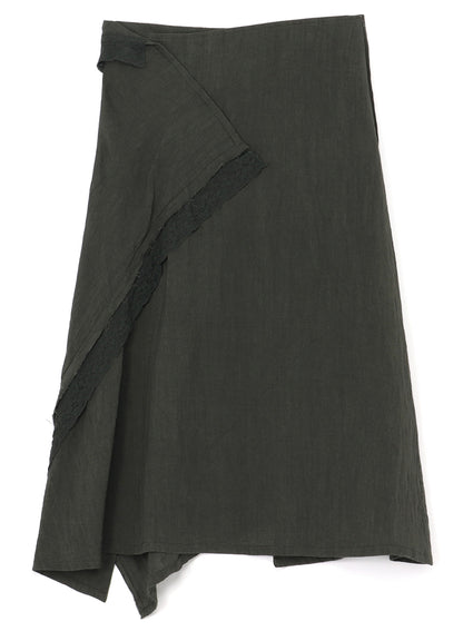 LINEN FLARE SKIRT