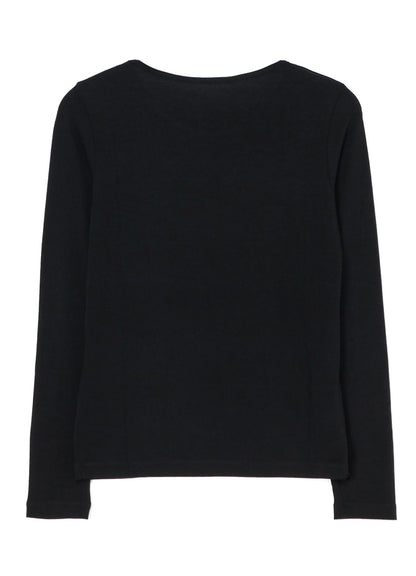 40/ HARD TWISTED RAYON JERSEY LONG SLEEVE T