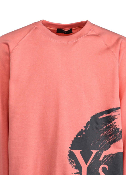 Y'S LOGO/BLUSH PRINT SWEATSHIRT