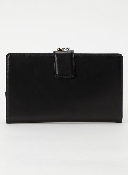 GLOSSY SMOOTH LEATHER LONG CLASP WALLET