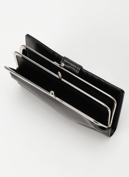 GLOSSY SMOOTH LEATHER LONG CLASP WALLET