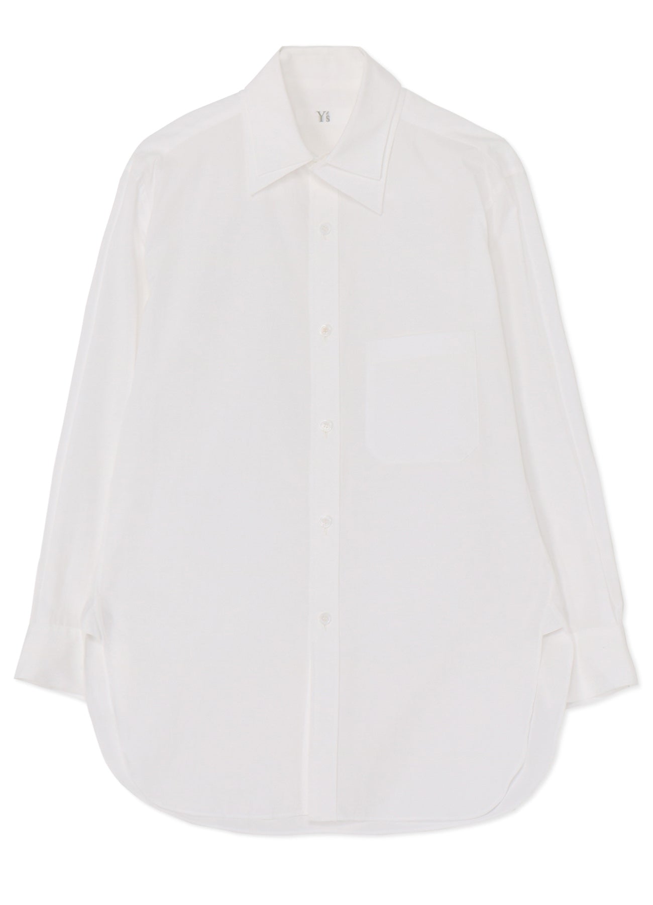 COTTON BROADCLOTH DOUBLE COLLAR SHIRT