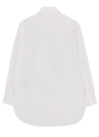 COTTON BROADCLOTH DOUBLE COLLAR SHIRT