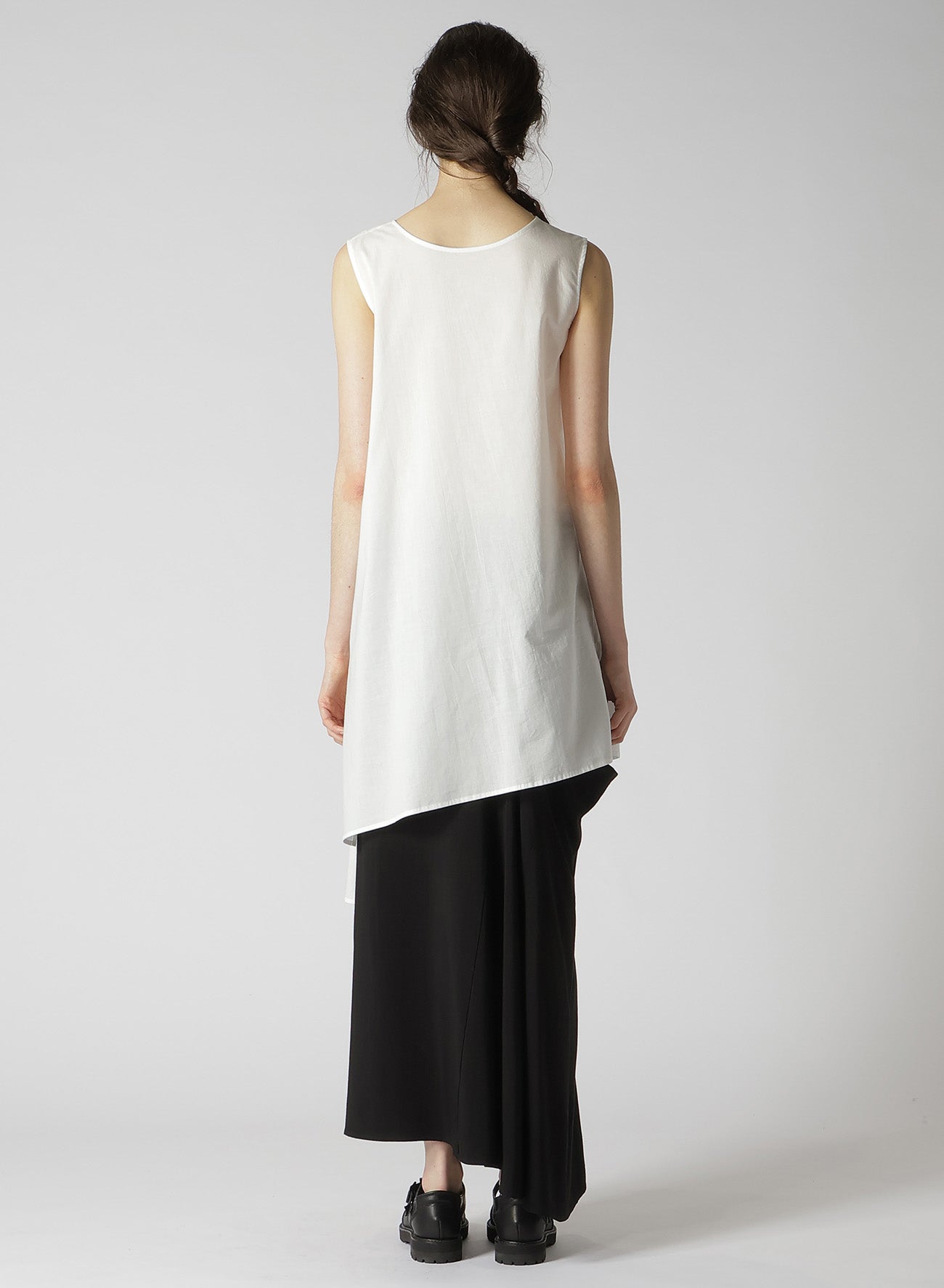 COTTON LAWN GATHERED BLOUSE