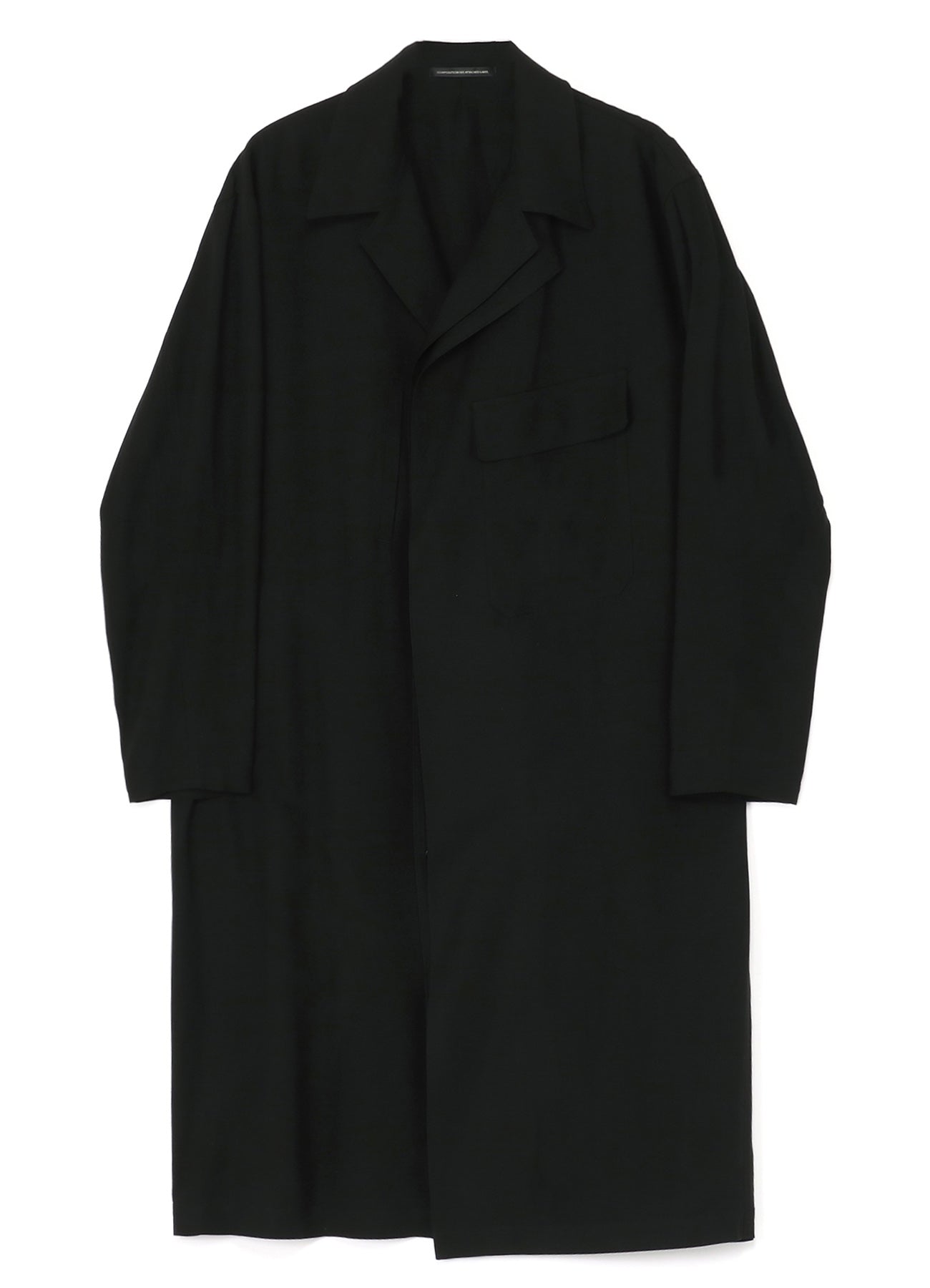 RAYON LINEN LEFT FRONT DOUBLE LAYERED COAT