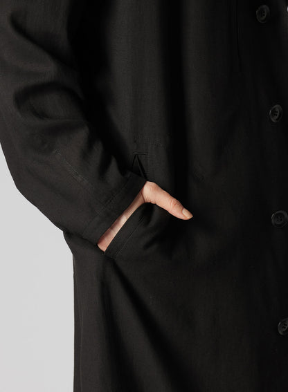 RAYON LINEN LEFT FRONT DOUBLE LAYERED COAT