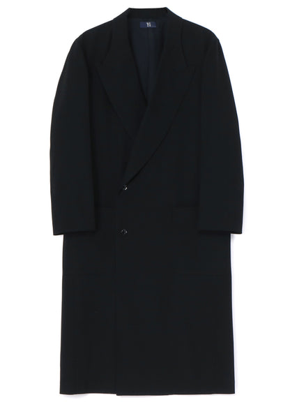 WASHER WOOL GABARDINE TAILORED COAT