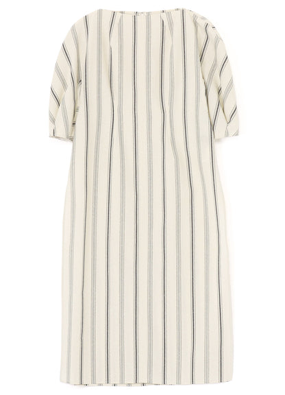 HARD TWISTED STRIPE SLIT DRESS