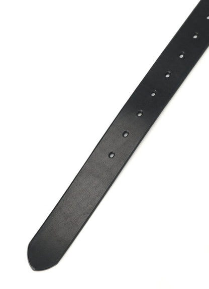 THICK SMOOTH LEATHER 35MM BELT