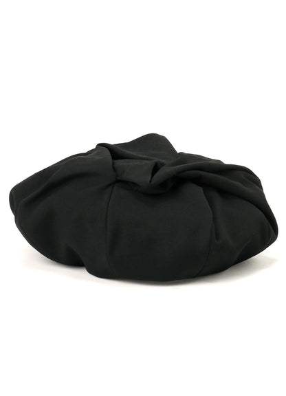 WOOL GABARDINE CROSS BERET