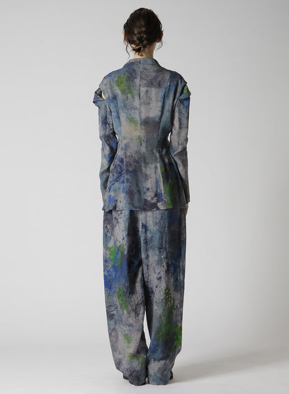 PAINT DESIGN SLEEVE HANG CLOTH JACKET
