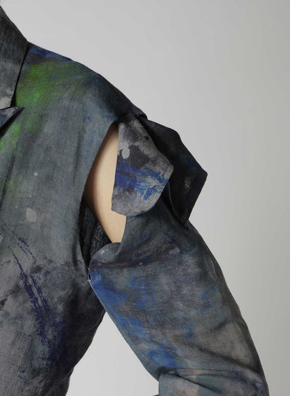 PAINT DESIGN SLEEVE HANG CLOTH JACKET
