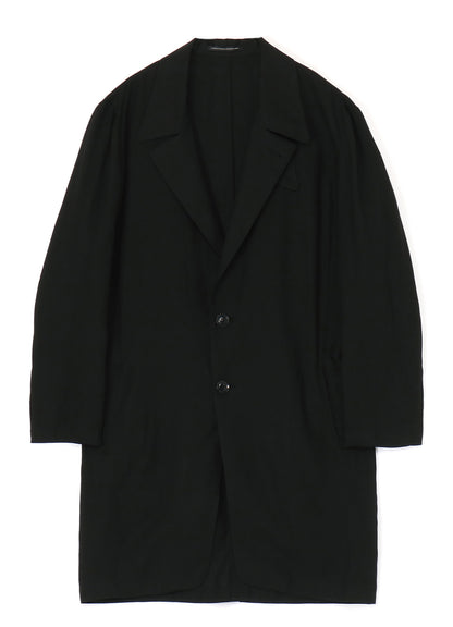 RAYON LINEN OPEN COLLAR TAILORED JACKET