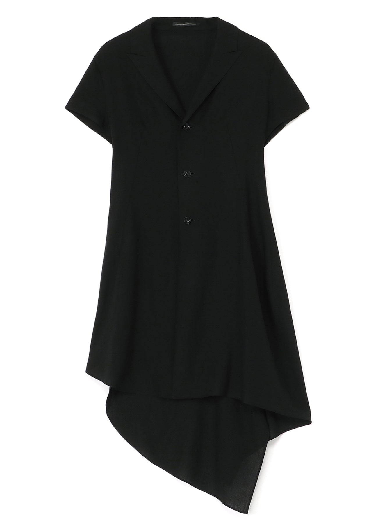 RAYON LINEN ASYMMETRIC SHIRT JACKET