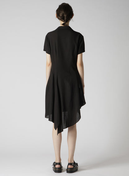 RAYON LINEN ASYMMETRIC SHIRT JACKET