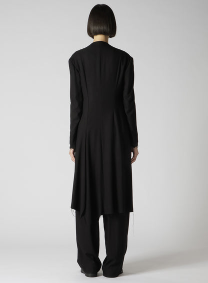 RAYON VIYELLA COLLARLESS JACKET