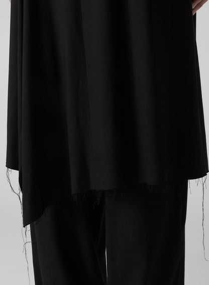 RAYON VIYELLA COLLARLESS JACKET