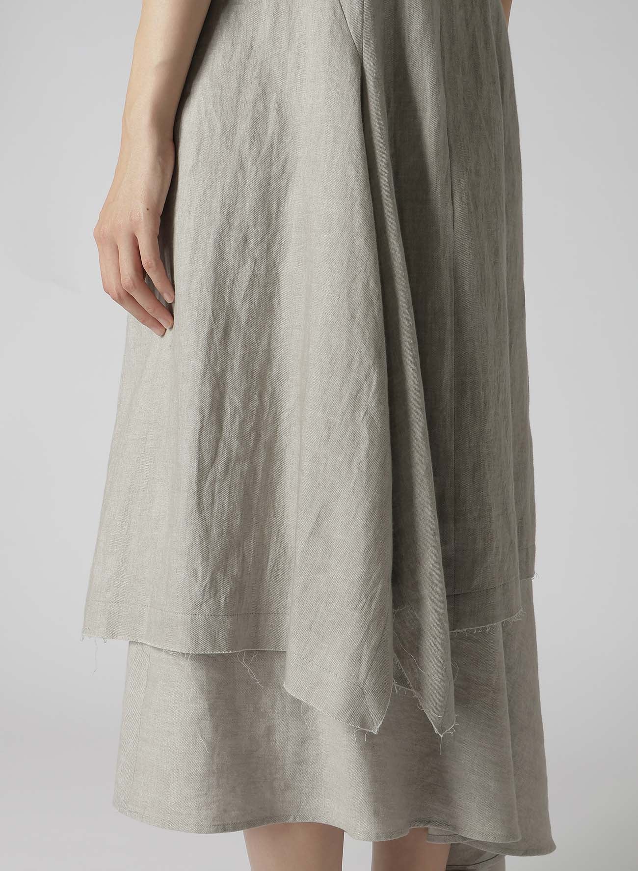 L/C INK DYED LIGHT DENIM HALF SLEEVE TAILORED JACKET