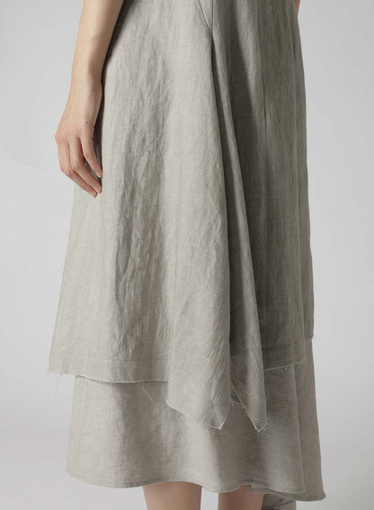 L/C INK DYED LIGHT DENIM HALF SLEEVE TAILORED JACKET