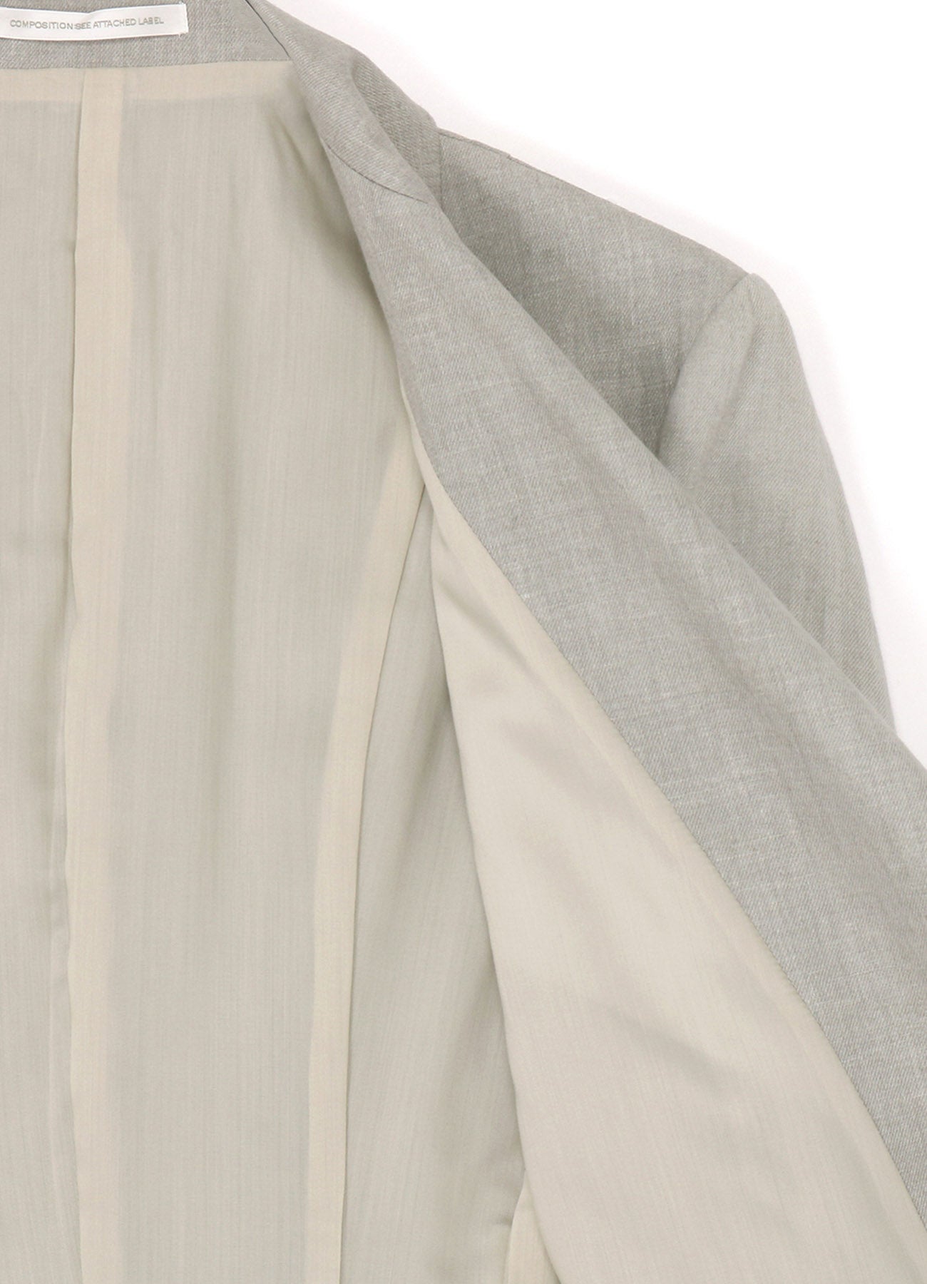 L/C INK DYED LIGHT DENIM HALF SLEEVE TAILORED JACKET