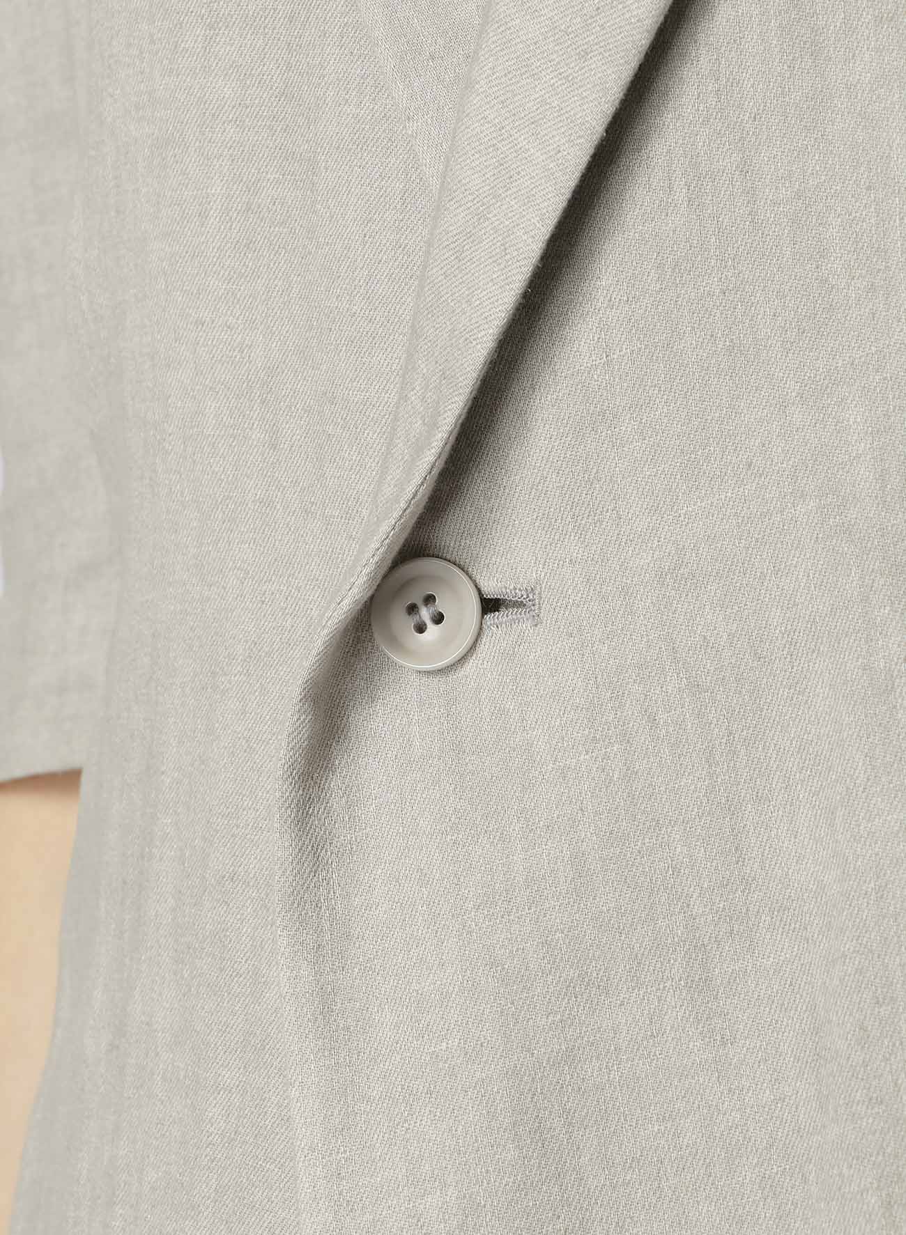 L/C INK DYED LIGHT DENIM HALF SLEEVE TAILORED JACKET