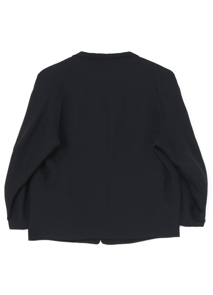 WOOL GABARDINE SHORT JACKET