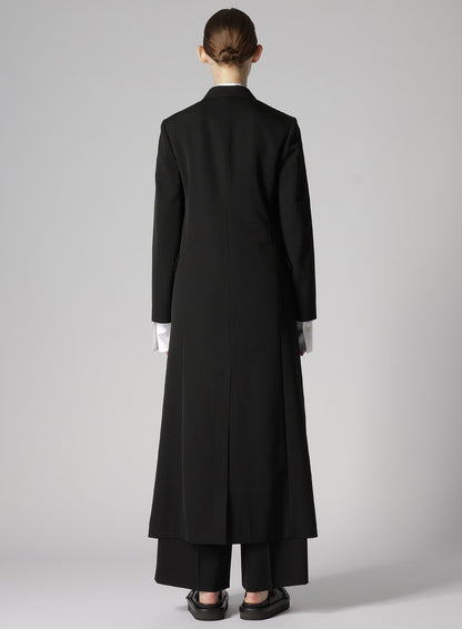 WASHER WOOL GABARDINE LONG JACKET