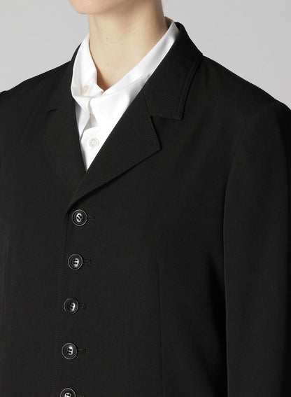 WASHER WOOL GABARDINE LONG JACKET