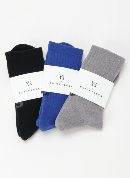 [Y's × CHICSTOCKS]RIBBED SOCKS