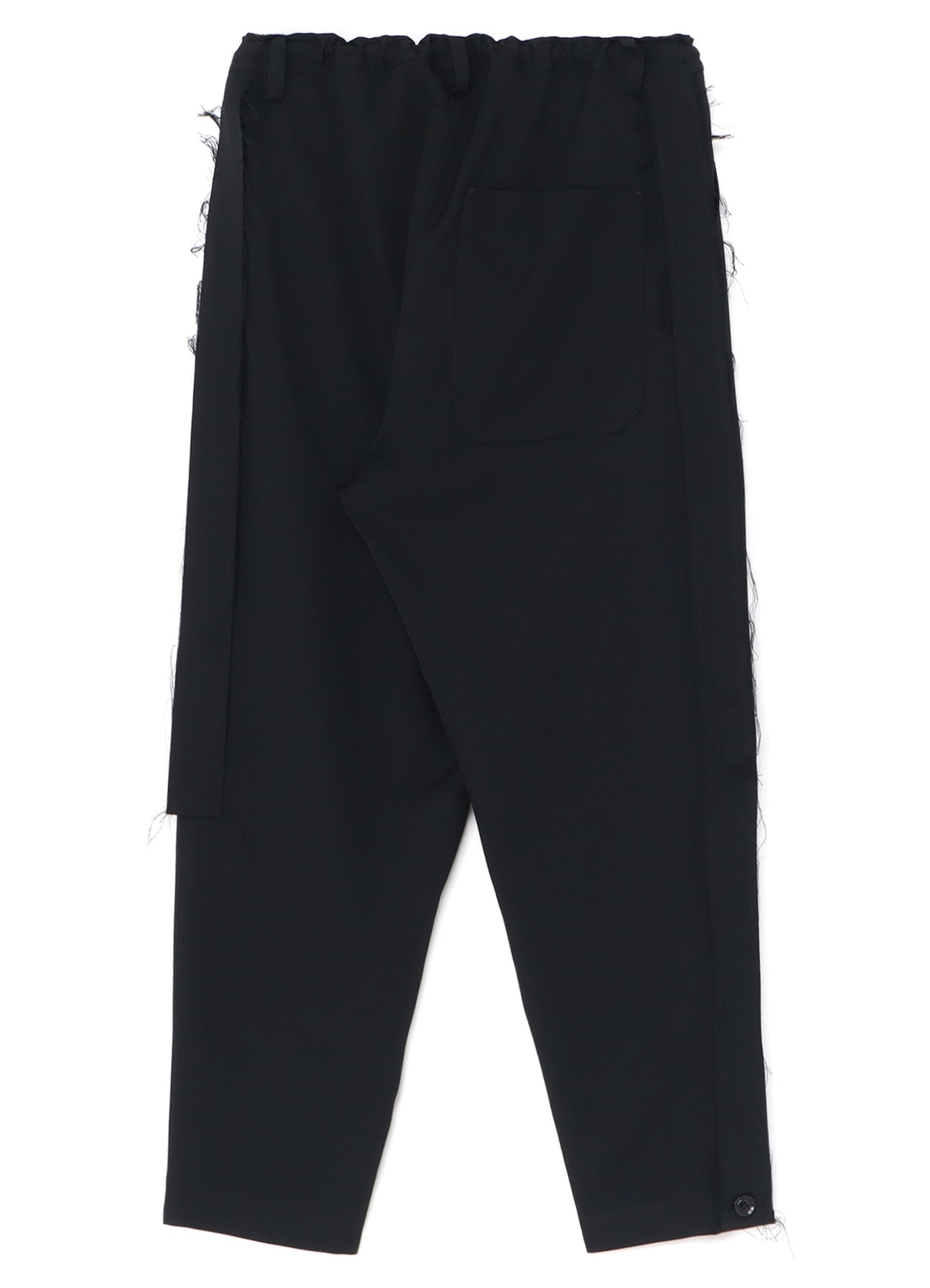 WOOL GABARDINE SIDE DETAIL PANTS