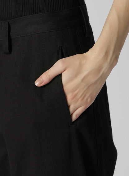 UNEVEN YARN SOFT TWILL SARROUEL