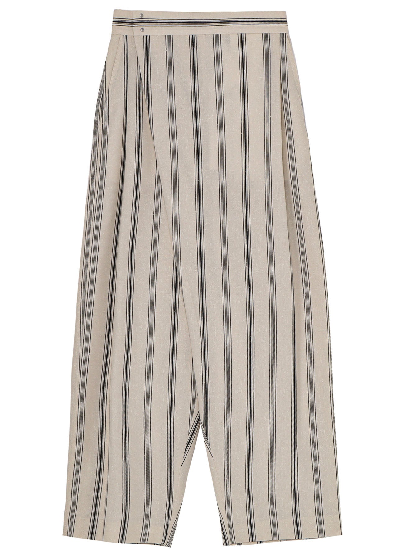 HARD TWISTED STRIPE PLEATED PANTS