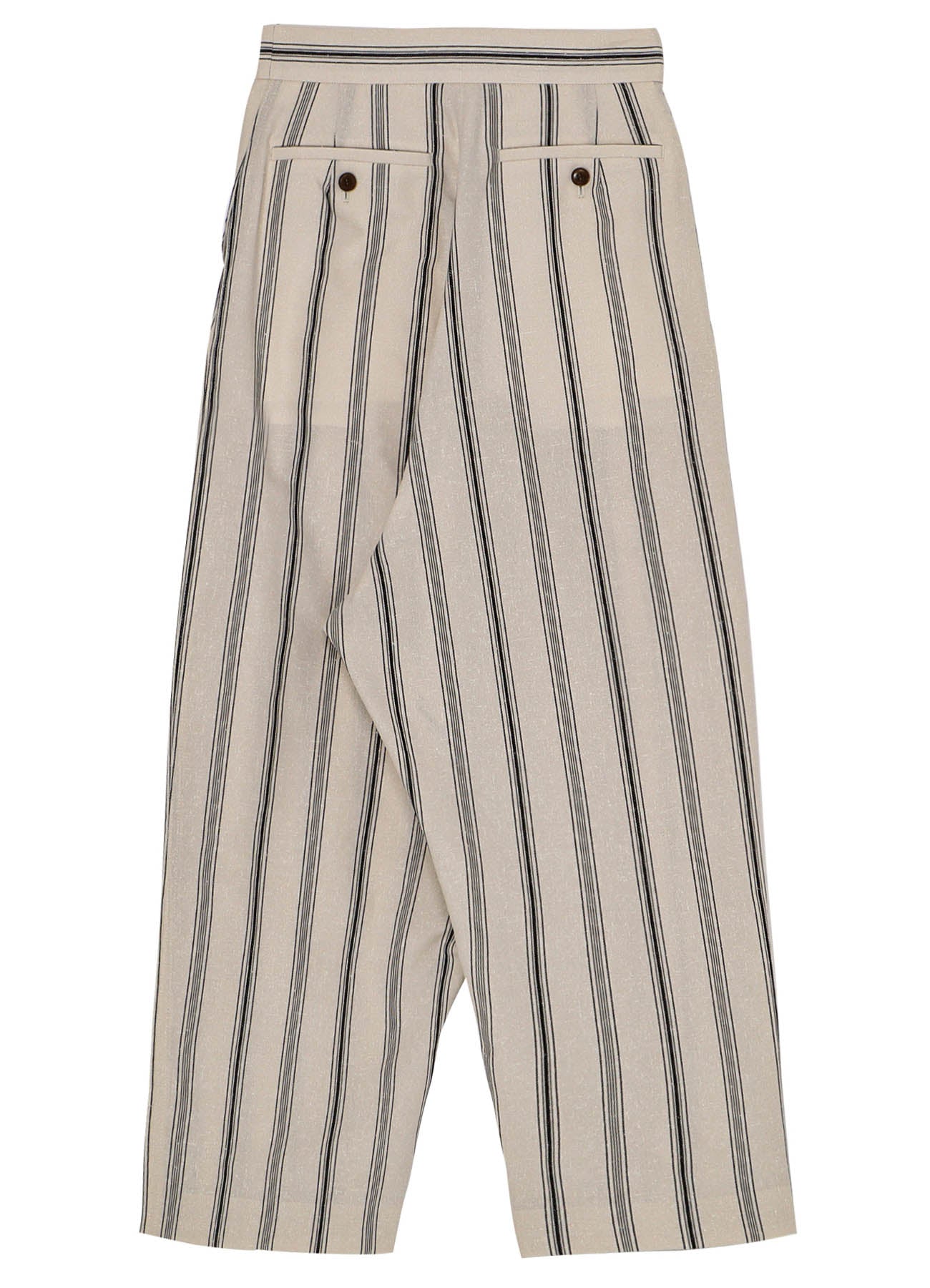 HARD TWISTED STRIPE PLEATED PANTS