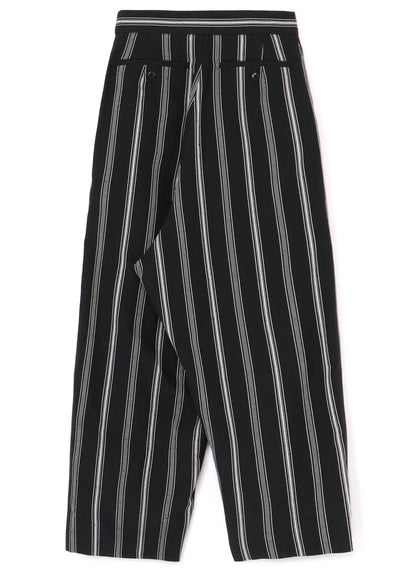 HARD TWISTED STRIPE PLEATED PANTS