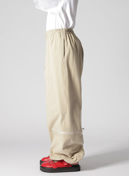 HARD TWISTED COTTON SATIN MULTI POCKET PANTS