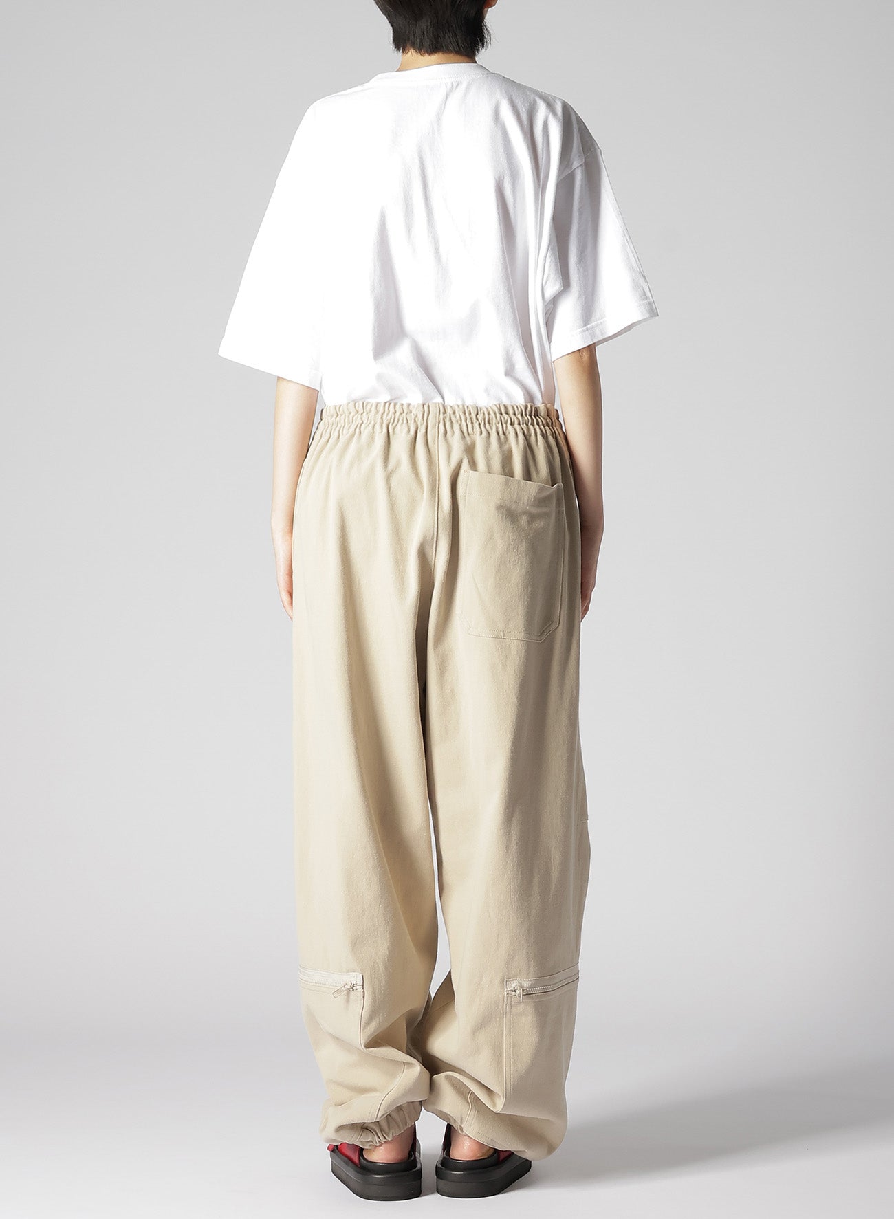 HARD TWISTED COTTON SATIN MULTI POCKET PANTS