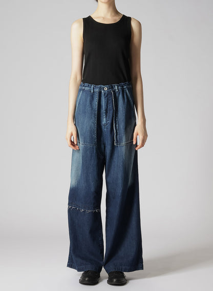 DENIM STRAIGHT PANTS