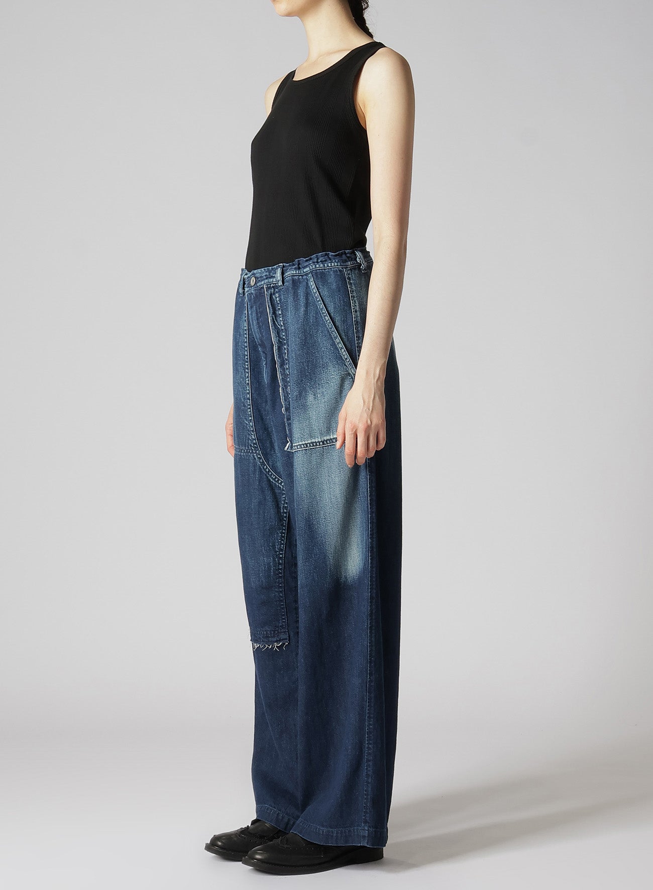 DENIM STRAIGHT PANTS