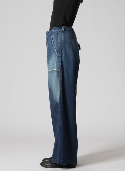 DENIM STRAIGHT PANTS