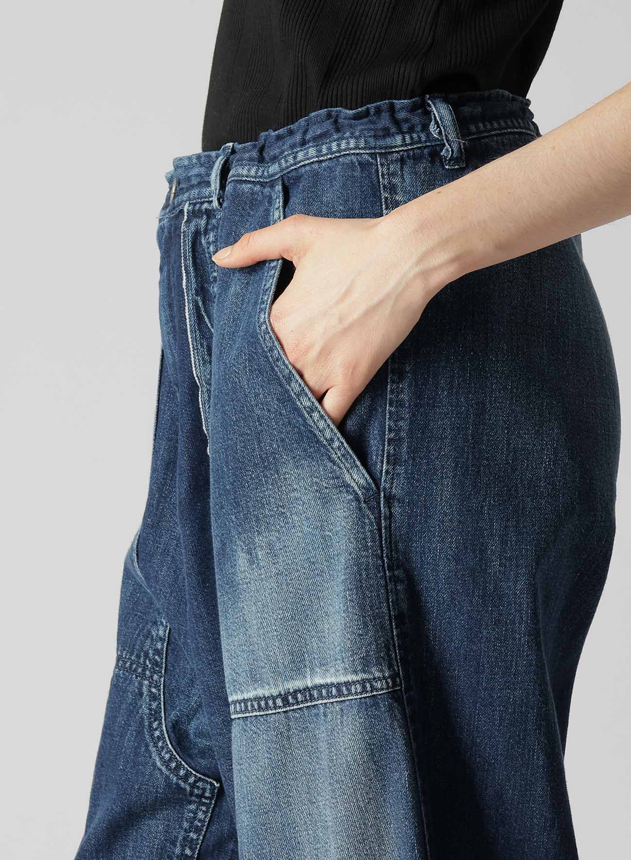 DENIM STRAIGHT PANTS