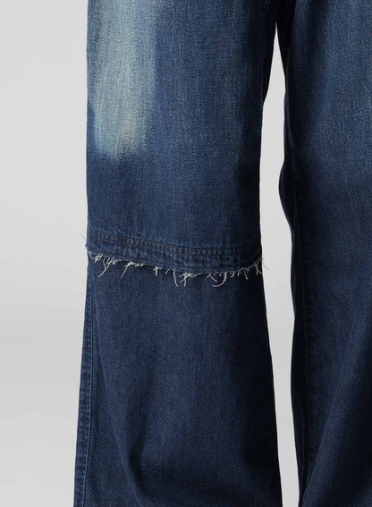 DENIM STRAIGHT PANTS