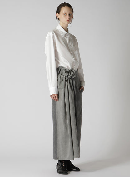 MINI HERRINGBONE BEE PRINT DOUBLE BELTED SKIRT