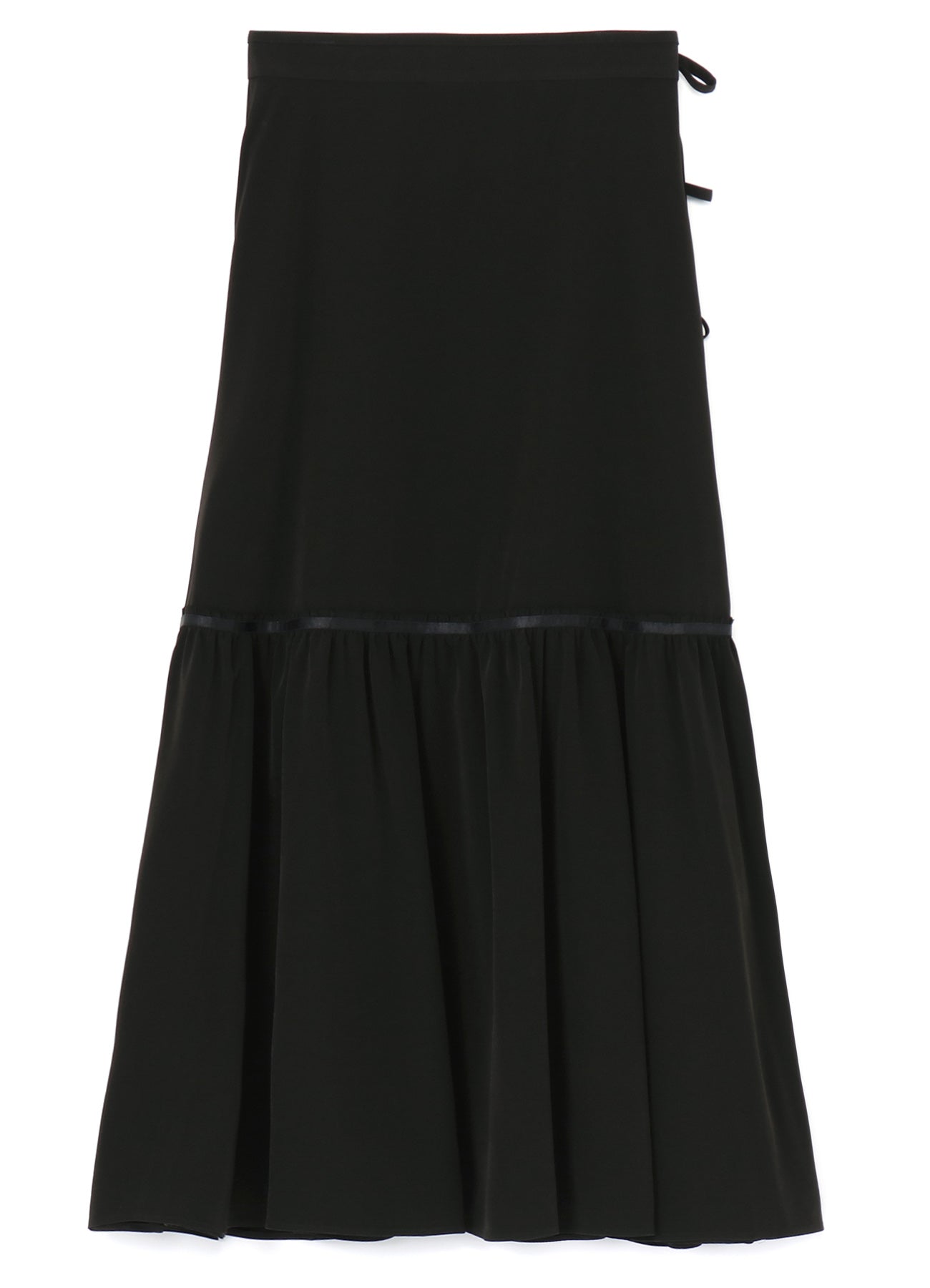 TRIACETATE/POLYESTER TEARED SKIRT