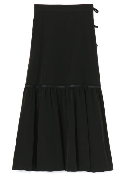 TRIACETATE/POLYESTER TEARED SKIRT