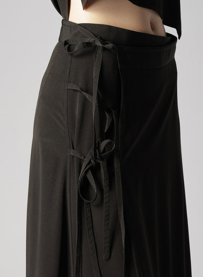 TRIACETATE/POLYESTER TEARED SKIRT