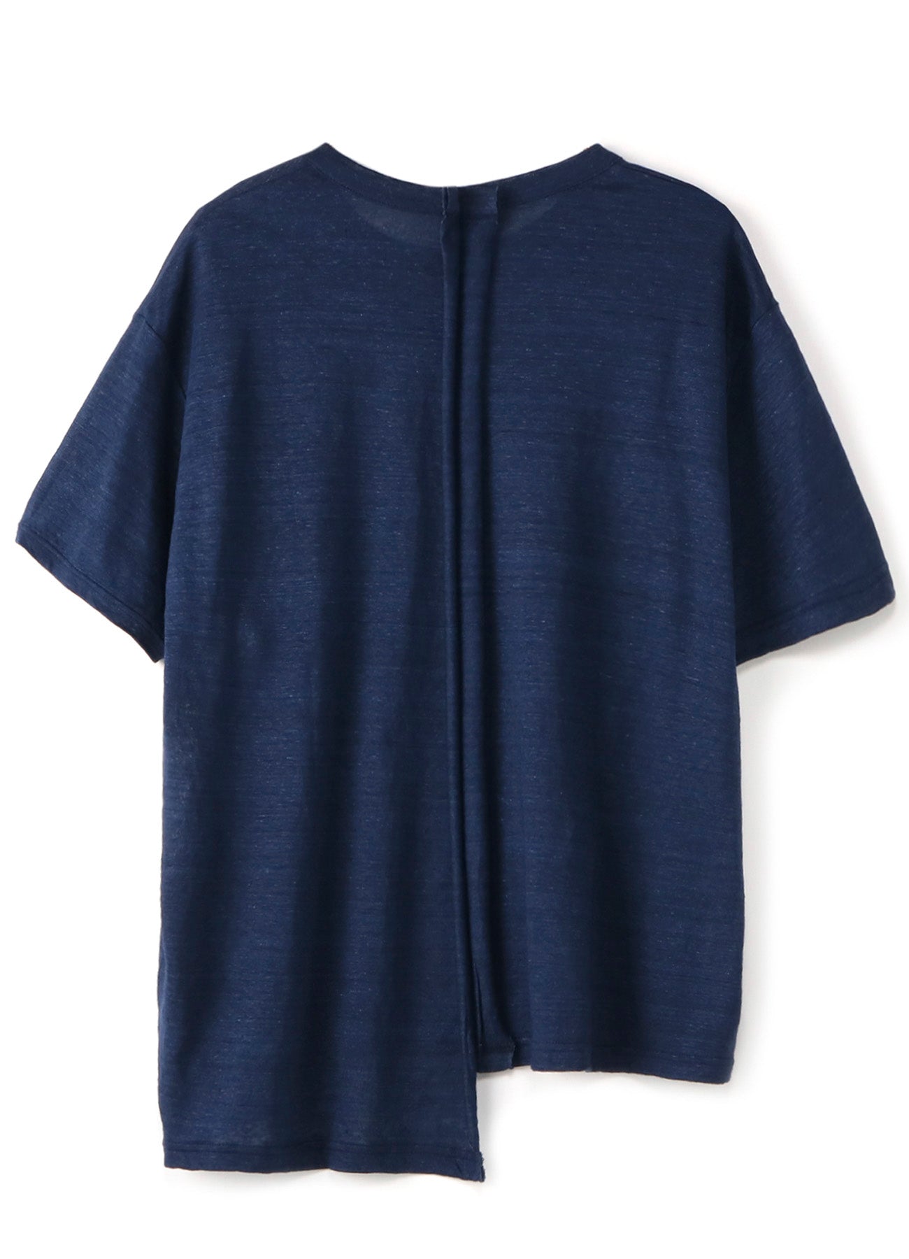 Indigo Style Linen Tenjiku Cutoff Short Sleeve T-shirt