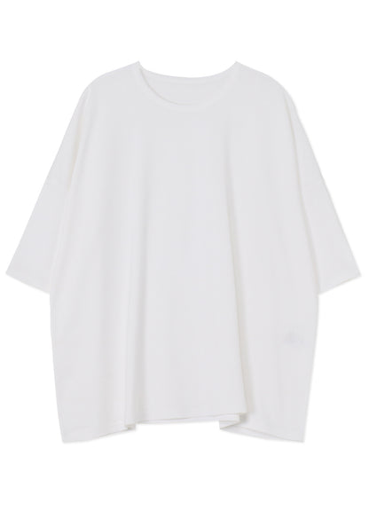 SOFT COTTON JERSEY ROUND NECK OVERSISED PULLOVER