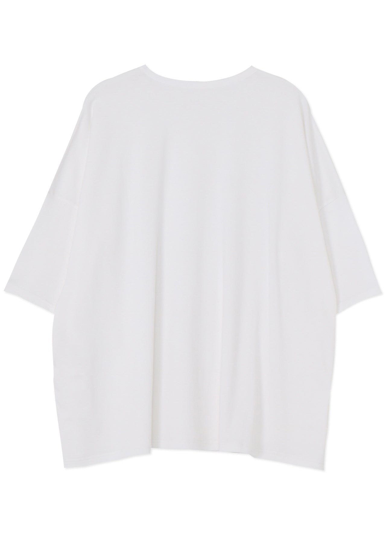 SOFT COTTON JERSEY ROUND NECK OVERSISED PULLOVER