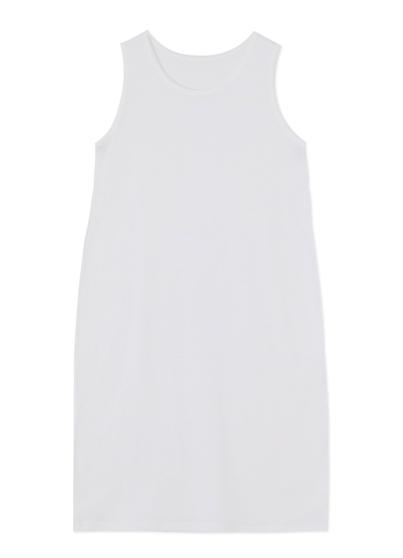 SOFT COTTON JERSEY SLEEVELESS T-SHIRT